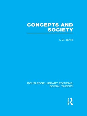 cover image of Concepts and Society